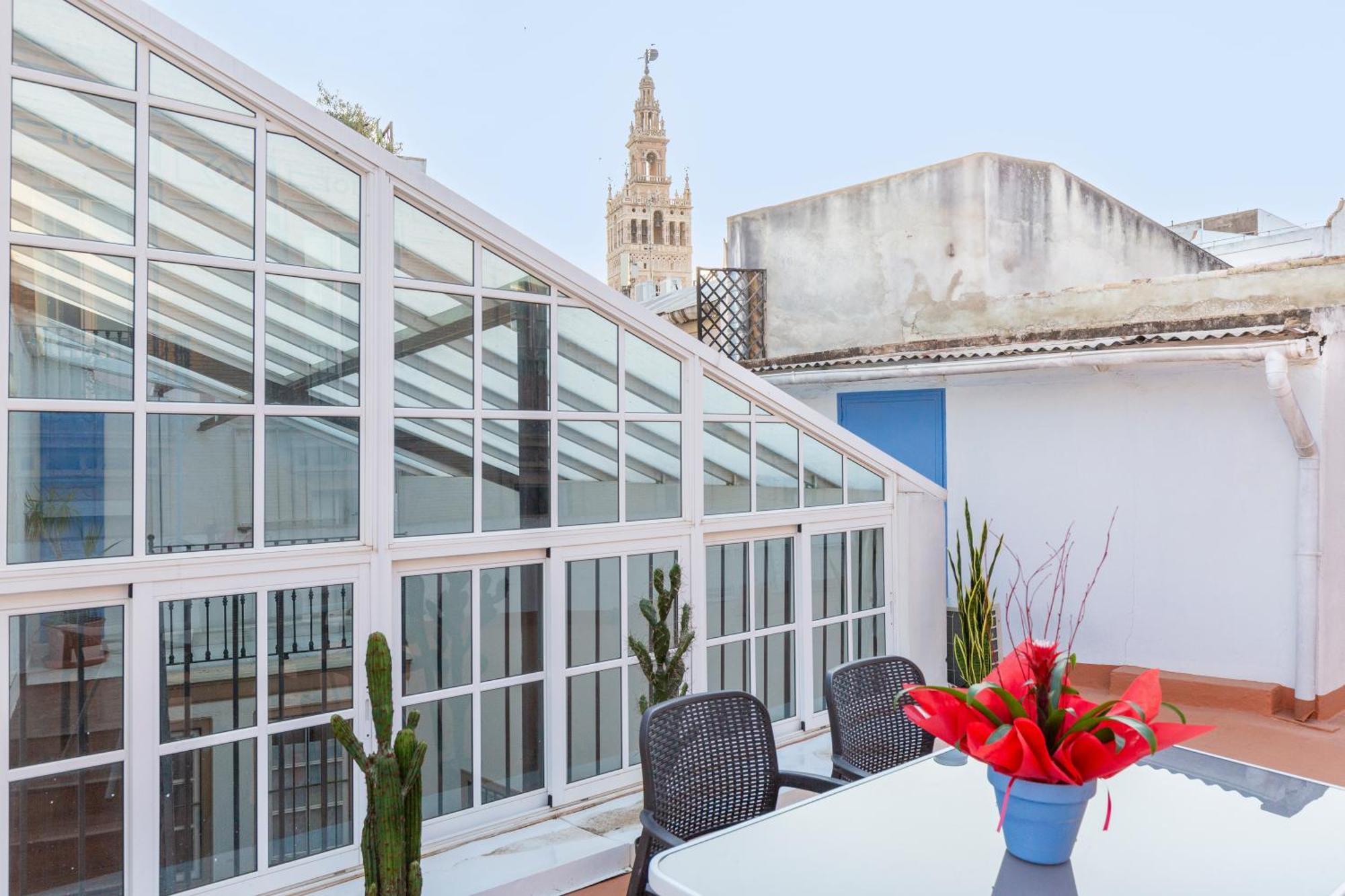 Descubrehome Santa Cruz Private Terrace With Giralda Views Sevilla Eksteriør bilde